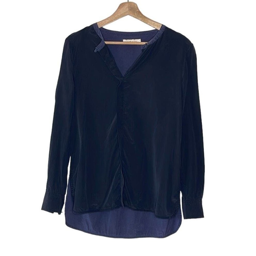 TORY BURCH LONG SLEEVE SILK TOP SIZE 2